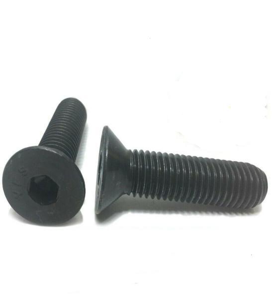 5/16"-18 x 1 1/2" Flat Head Cap Screw Black Oxide Thread Socket