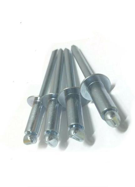 POP Rivets ALL Steel 4-8 1/8" x 1/2" Grip Range Zinc Plated