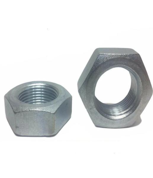(Qty 25) 7/8-14 Fine Hex Jam (Thin) Nuts Zinc Plated Low Carbon Grade 2