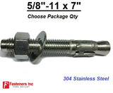 5/8" x 7" Concrete Wedge Anchor Stainless Steel Grade 304
