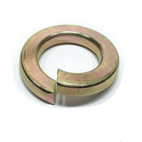 1" Standard Split Lock Washers Grade 8 Hardened Yellow Zinc