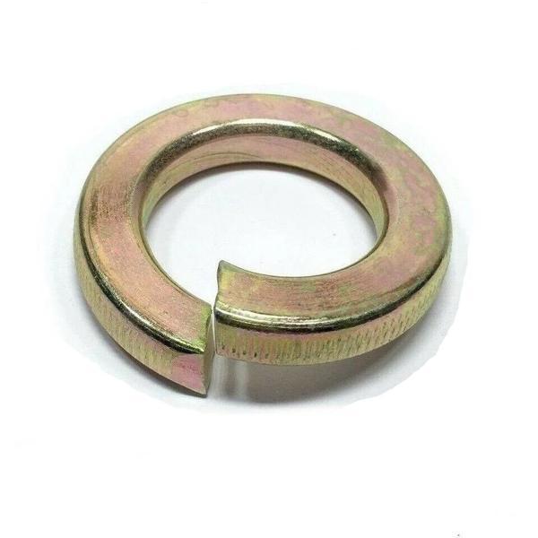 Standard 5/8" Split Lock Washers Grade 8 Hardened Yellow Zinc