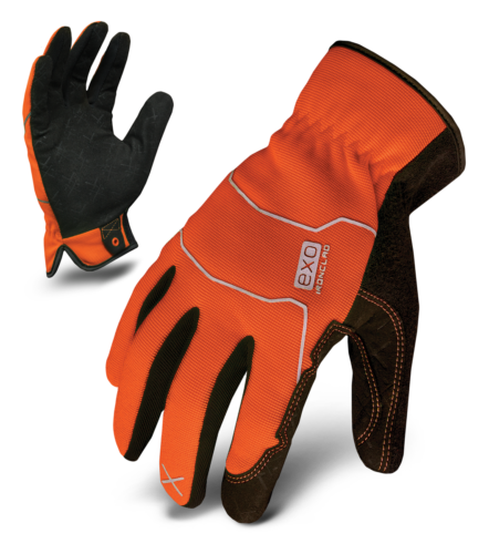 IronClad Gloves EXO2-HSO HI-VIZ Utility Industrial Athlete Orange