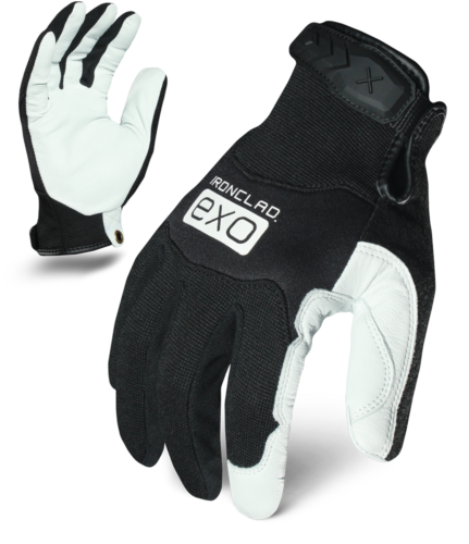 IronClad Gloves EXO2-MPLW Motor Pro White Goat Skin Leather
