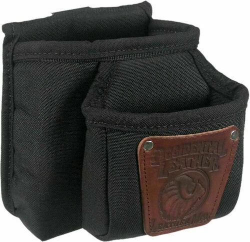 Occidental Leather 9502 5" x 7" Industrial Nylon Double Clip-On Pouch, Black