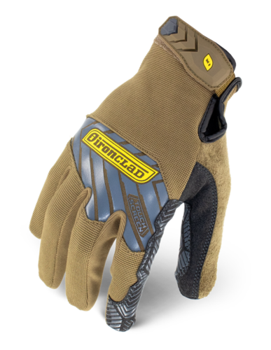 IronClad IEX-PGG Grip Gloves Brown Touchscreen Silicone Palm