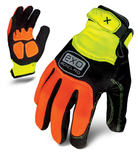 IronClad EXO2-HZA HI-VIZ Abrasion Industrial Athlete Glove