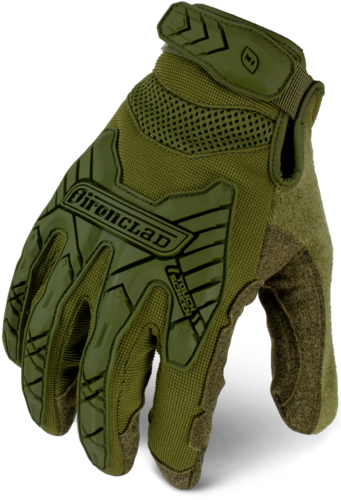 IronClad IEXT-IODG Command Tactical Impact Green Touchscreen Gloves