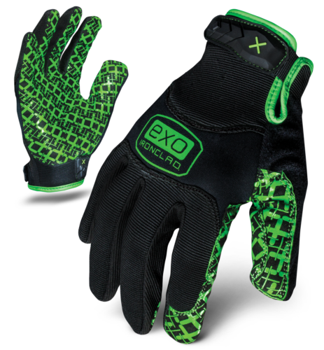 IronClad Gloves EXO2-MGG Motor Work Grip Garage Junkie Green Black