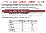 Occidental Leather 8003 3" Leather Industrial Nylon Tool Belt